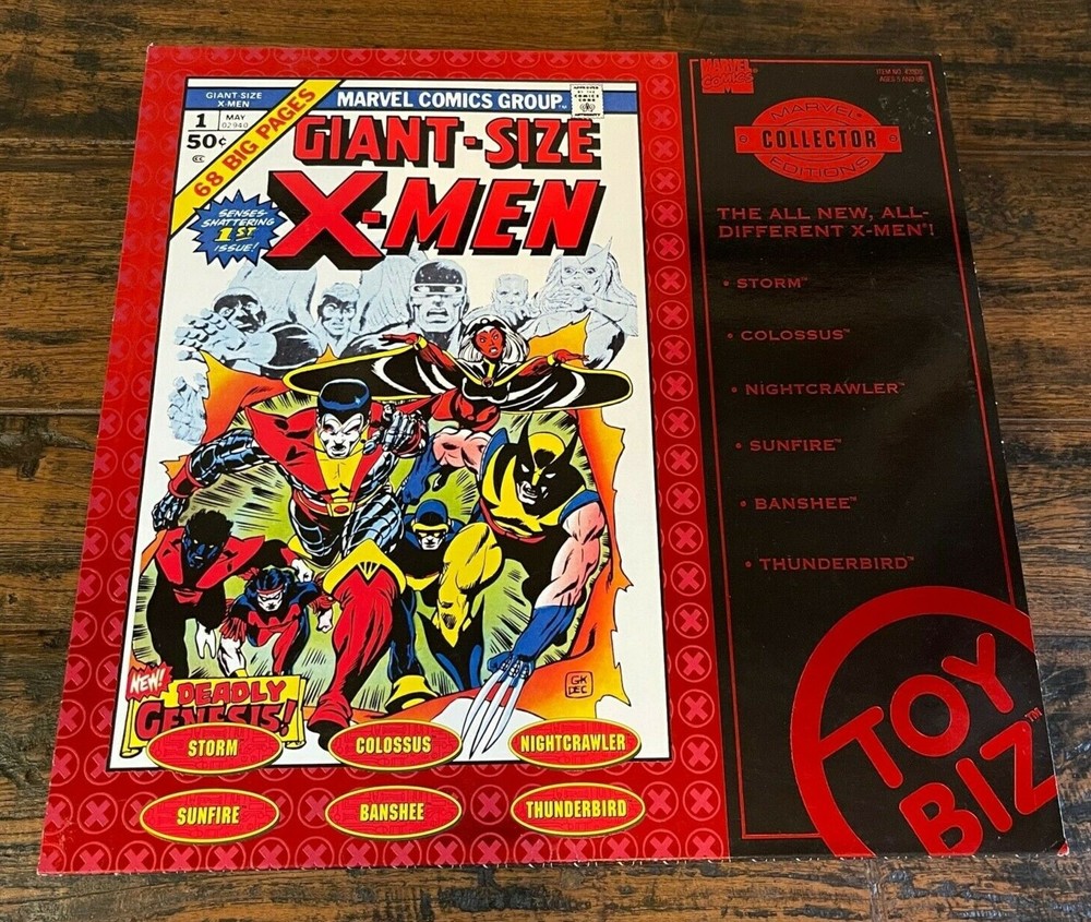 VINTAGE Toy Biz 1998 Marvel Legends Giant-Size X-Men Box Set of 6 Action Figures